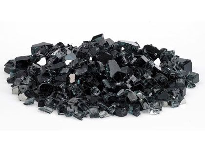 Warming Trends 1/2-in Black Reflective Fire Glass -10 Lbs