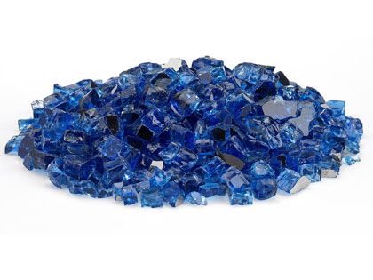 Warming Trends 1/2-in Cobalt Reflective Fire Glass -10 Lbs