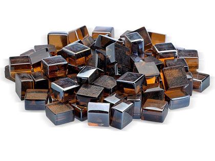 Warming Trends 1/2-in Copper Luster Fire Glass Cubes -10 Lbs