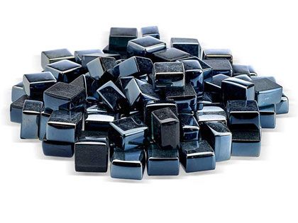 Warming Trends 1/2-in Black Luster Fire Glass Cubes - 10 Lbs