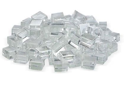 Warming Trends 1/2-in Starfire Luster Fire Glass Cubes - 10 Lbs