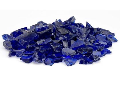 Warming Trends 3/4-in Dark Blue Recycled Fire Glass - 10 Lbs