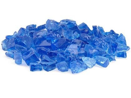 Warming Trends 3/4-in Light Blue Recycled Fire Glass - 10 Lbs