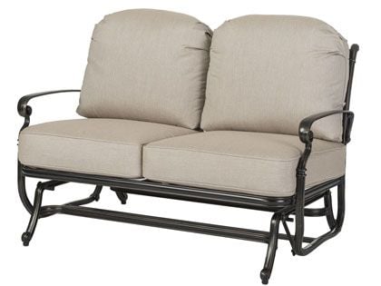 Gensun Bella Vista Cast Aluminum Outdoor Patio Loveseat Glider