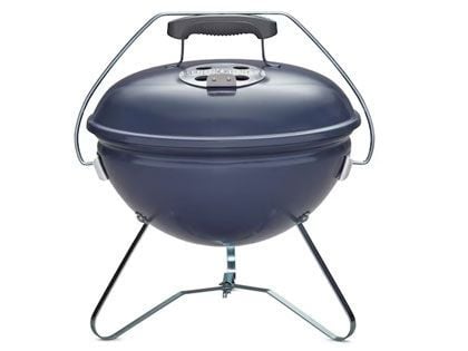 Weber Smokey Joe Premium 14-Inch Portable Charcoal Grill - Slate Blue