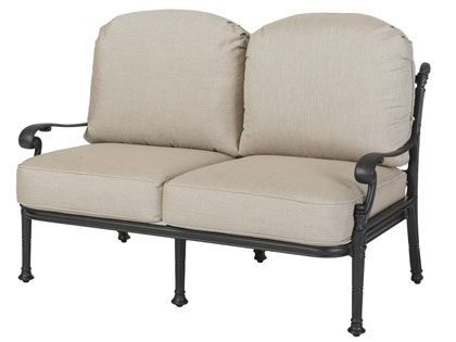 Gensun Florence Cast Aluminum Outdoor Patio Loveseat