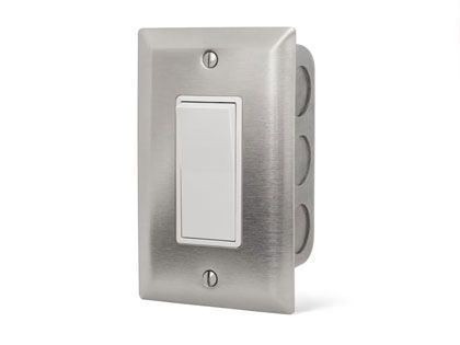 Infratech Single On/Off Wall Plate Switch And Gang Box