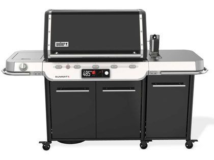 Weber Summit Smart FS38X E 5-Burner Gas Grill with Touchscreen, Top Down Infrared Sear Burner, Side Burner, Smoker Box & Integrated Rotisserie Kit