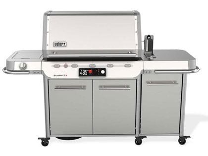 Weber Summit Smart FS38X S 5-Burner Gas Grill with Touchscreen, Top Down Infrared Sear Burner, Side Burner, Smoker Box & Integrated Rotisserie Kit