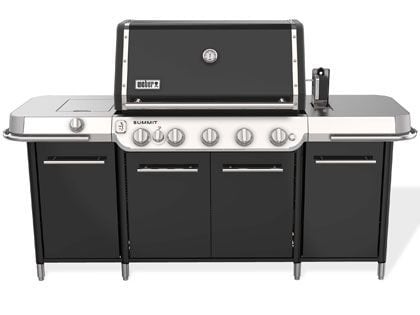 Weber Summit GC38 E 5-Burner Grill Center with Top Down Infrared Sear Burner, Smoker Box, Side Burner & Integrated Rotisserie Kit