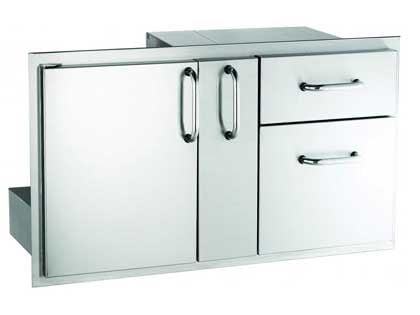 AOG 36-Inch Access Door With Platter Storage And Double Drawer