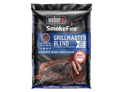 Weber SmokeFire GrillMaster Blend All-Natural Hardwood Pellets - 20 lbs