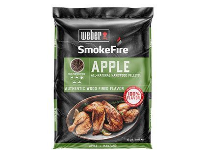 Weber 190004 SmokeFire Apple All-Natural Hardwood Pellets - 20 lbs