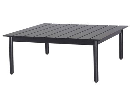 Gensun Strata Cast Aluminum 41-Inch Square Outdoor Patio Coffee Table