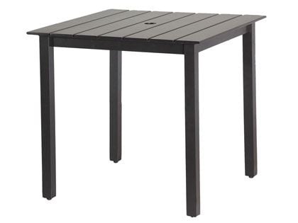 Gensun Strata Cast Aluminum 32-Inch Square Outdoor Dining Table