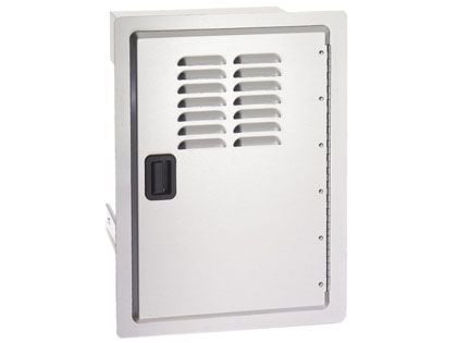 Fire Magic Legacy 14-Inch Stainless Louvered Single Access Door - Vertical