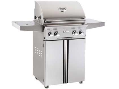 AOG L-Series 24-Inch 2-Burner Gas Grill with Backburner, Rotisserie & Single Side Burner 