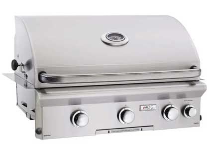 AOG L-Series 30-Inch 3-Burner Built-In Gas Grill With Rotisserie
