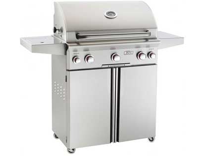 AOG T-Series 30-Inch 3-Burner Gas Grill with Backburner, Rotisserie & Single Side Burner 