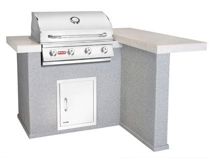 bull patio q 5.5-foot l-shaped kitchen island

