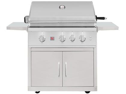 Summerset TRL Pro 32-Inch 3 Burner Gas Grill With Rear Infrared Burner and Rotisserie Kit