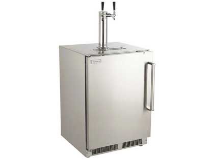 Fire Magic 24-Inch Left Hinge Outdoor Rated Dual Tap Kegerator
