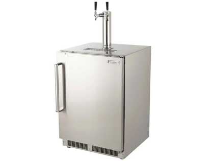 Fire Magic 24-Inch Right Hinge Outdoor Rated Dual Tap Kegerator