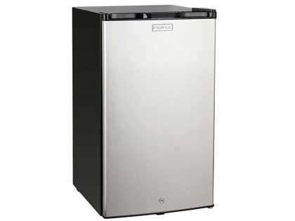 Fire Magic 20-Inch 4.0 Cu. Ft. Compact Refrigerator - Stainless Steel Door / Black Cabinet