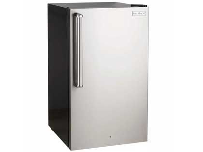 Fire Magic 20-Inch 4.0 Cu. Ft. Premium Right Hinge Compact Refrigerator - Stainless Steel Door / Black Cabinet