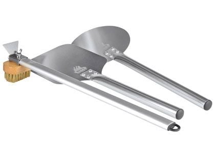 WPPO Pro Mini Stainless Steel Wood Fired Pizza Oven Utensil Kit (3-Piece)