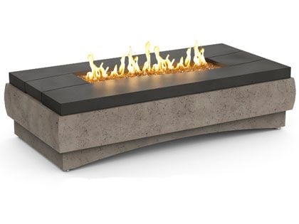 American Fyre Designs 70 1/2-Inch River Rectangle Firetable with FyreStarter Ignition System