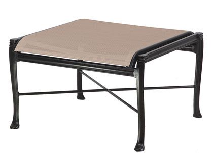 Gensun Michigan Cast Aluminum Sling Ottoman