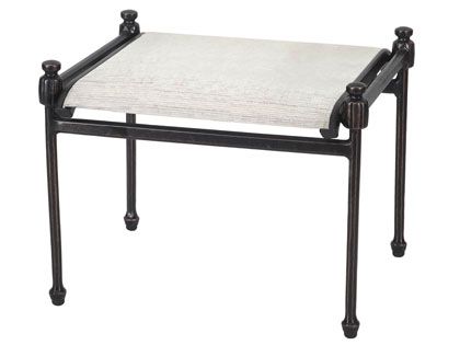 Gensun Morro Bay Cast Aluminum Sling Ottoman