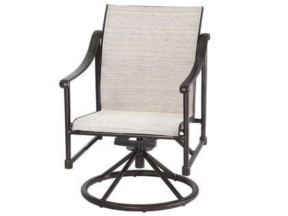 Gensun Morro Bay Cast Aluminum Sling Swivel Rocker Chair
