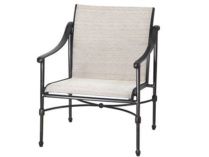Gensun Morro Bay Cast Aluminum Sling Outdoor Patio Lounge Chair