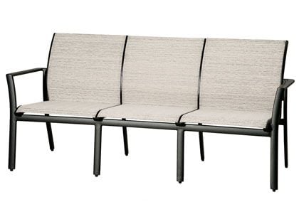 Gensun Echelon Cast Aluminum Sling Outdoor Patio Sofa