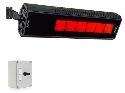 SunStar 48-Inch 50,000 BTU Gas Infrared Patio Heater with Switch and Adjustable Mounting Kit