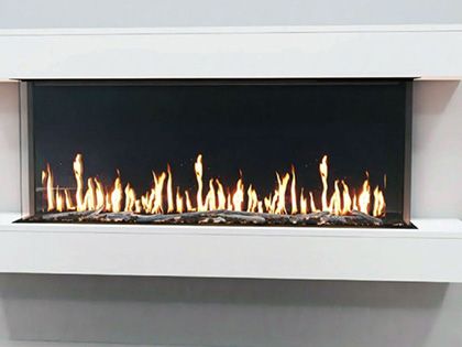 Modern Flames 52-inch Orion Multi Linear Virtual Electric Fireplace with Floating Mantel Set