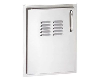Fire Magic Select 14-Inch Left-Hinged Single Access Door with Louvers - Vertical