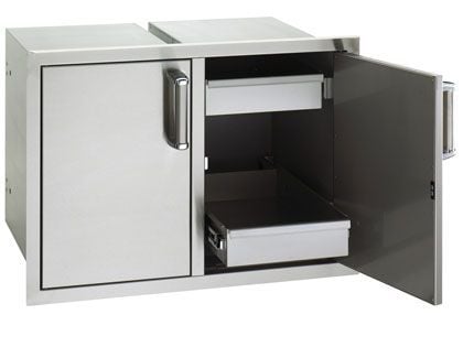 Fire Magic Premium Flush 30-Inch Enclosed Cabinet Storage With Drawers With Soft Close
