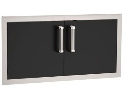 Fire Magic Echelon Flush 30 X 14-Inch Black Double Access Door With Soft Close