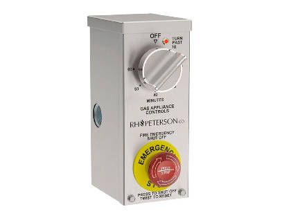 American Fyre Designs 5550-110G Commercial Gas Emergency Stop & Electric Timer