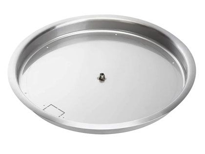 HPC Fire Stainless Steel Round Drop-In Fire Pit Bowl Pan