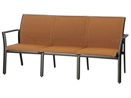 Gensun Echelon Cast Aluminum Padded Sling Patio Sofa