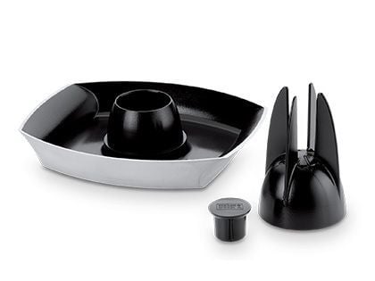 Weber 6731 Deluxe Non-Stick Ceramic Coated Poultry Infusion Roaster - 3-Pieces