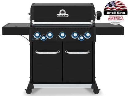 Broil King Baron 590 PRO 5-Burner Gas Grill with Rotisserie and Side Burner - Shadow