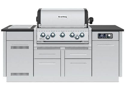 Broil King Imperial QS 590i 5-Burner Gas Grill Island With Rotisserie & Side Burner & iQue™ Technology Control