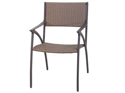 Gensun Amari Cast Aluminum Woven Dining Arm Chair