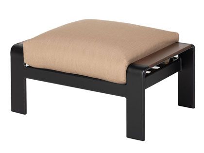 Gensun Hudson Cast Aluminum Ottoman with Optional Cushion