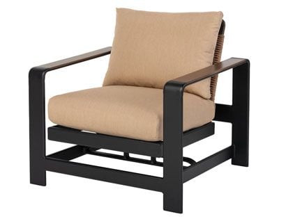 Gensun Hudson Cast Aluminum Outdoor Patio Rocking Lounge Chair